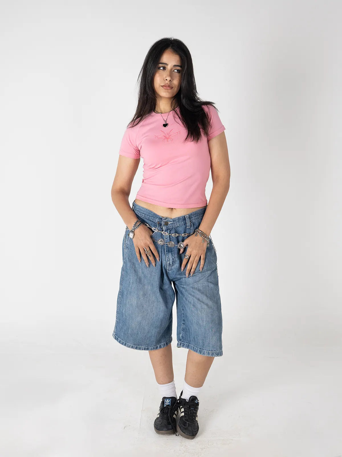 Faya Studio Baby Tee – Bubble Pink Flame