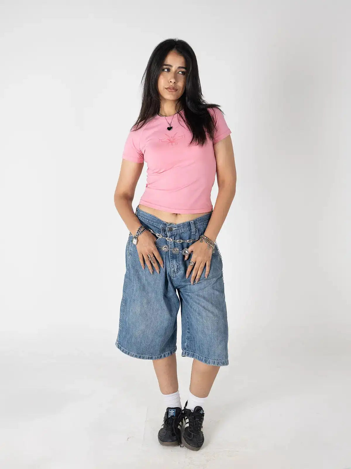 Faya Studio Baby Tee – Bubble Pink Flame
