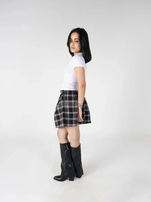 Faya Studio Baby Tee – Clean White Script