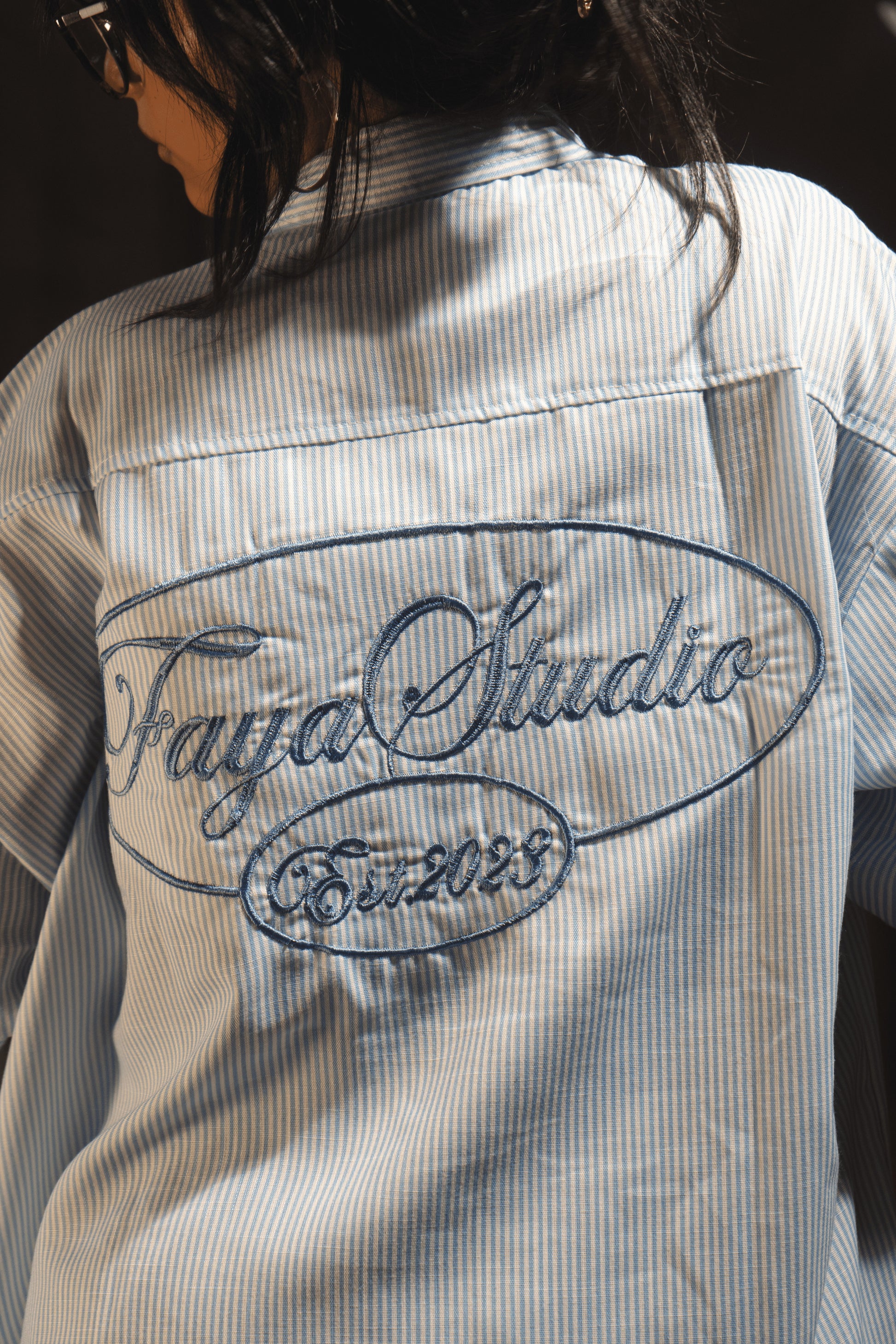 Faya Studio Signature Logo Oversized Shirt