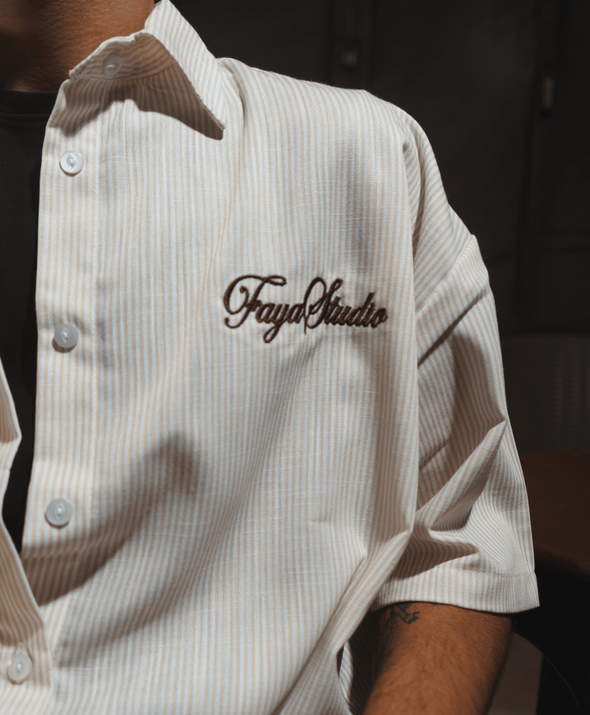 Faya Studio Signature Logo Oversized Shirt