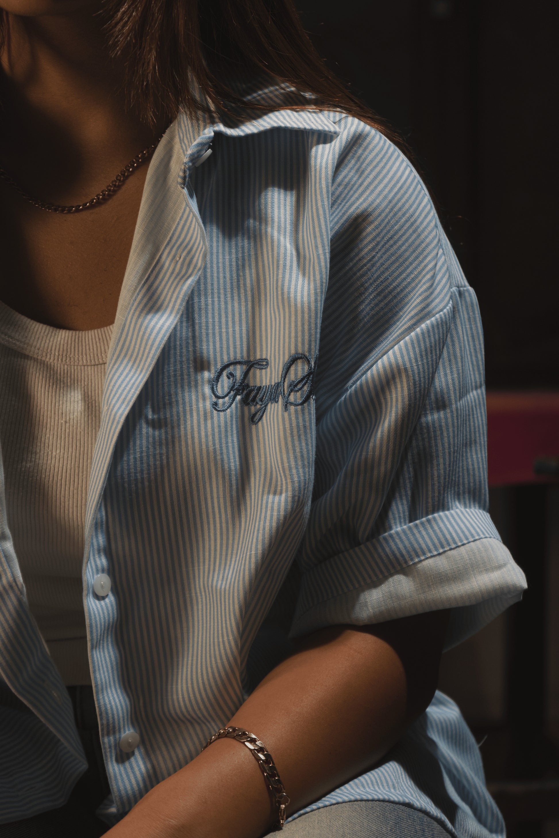 Faya Studio Signature Logo Oversized Shirt