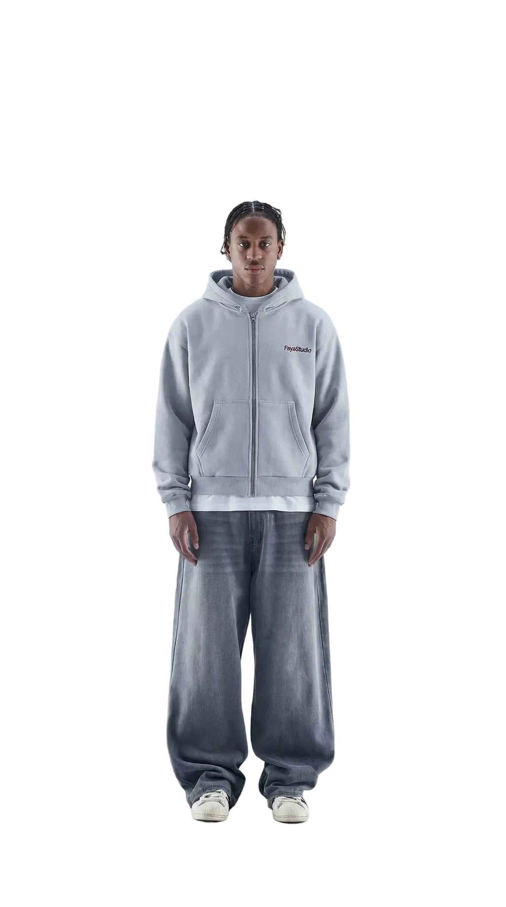 Grey Zip-up FS Hoodie Jacket